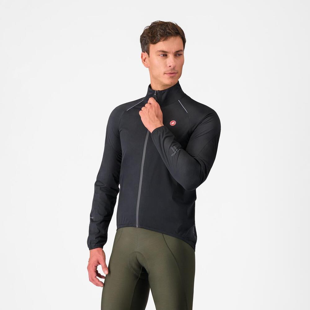 CASTELLI ( カステリ ) 4525508 EMERGENCY 3 RAIN JACKET ( まさかの時 3 降雨 上衣 )  085 LIGHT BLACK