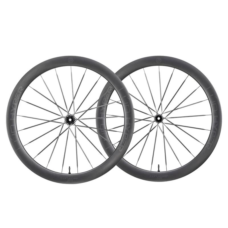 WINSPACE (ウィンスペース) LUN (ルン) WHEELS HYPER5(ハイパー5) 前後ディスクホイールセット レーザーロゴ シマノロード用フリーボディー仕様|ウエムラサイクルパーツ店