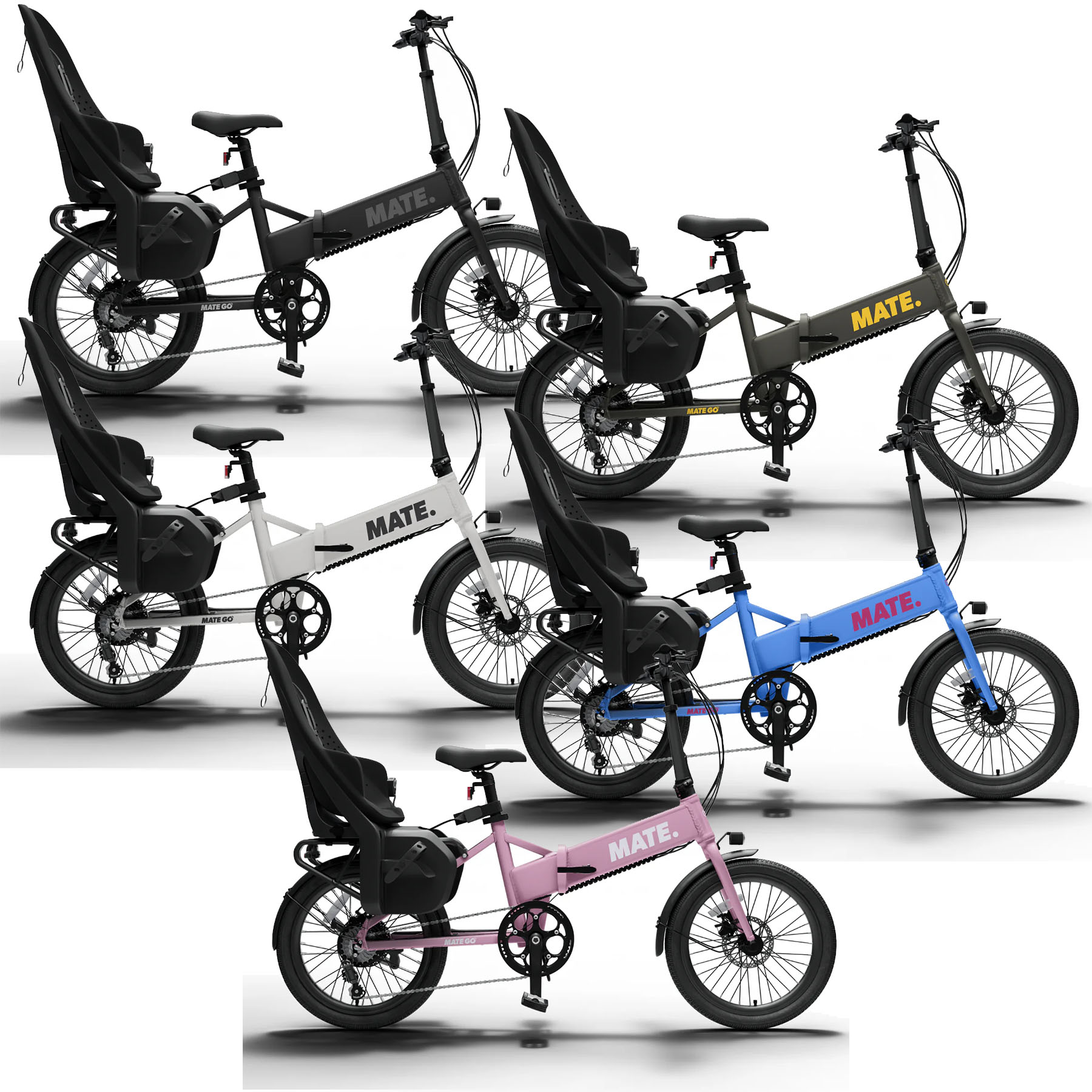 【対面販売】MATE.BIKE (メイトバイク) MATE GO+ Family (Thule) (メイトゴープラス ファミリー スーリー) 折り畳み電動アシスト小径車