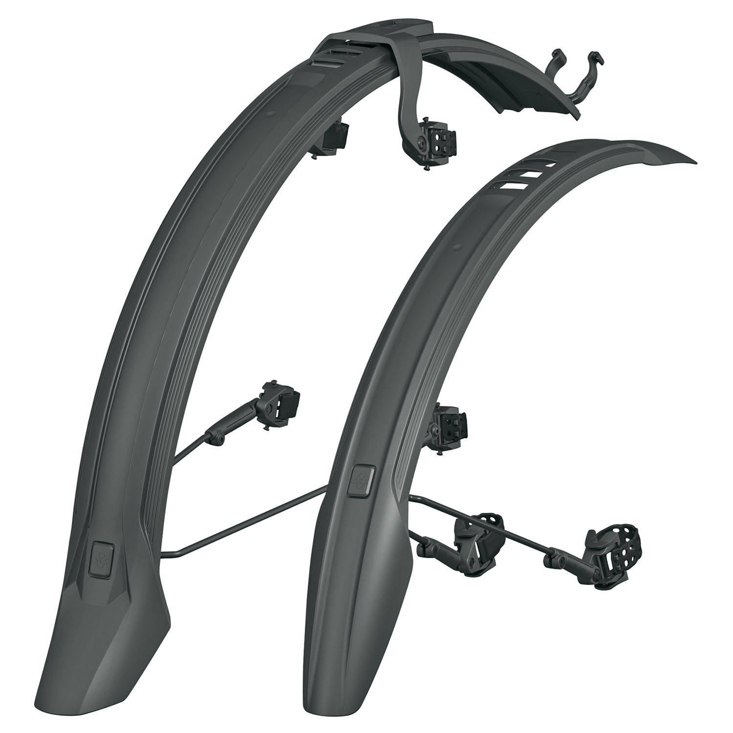 SKS(エスケーエス) VELOFREXX 65 ヴェロフレックス65 MTB用マッドガード 向こう正面・後ろ側書き割り