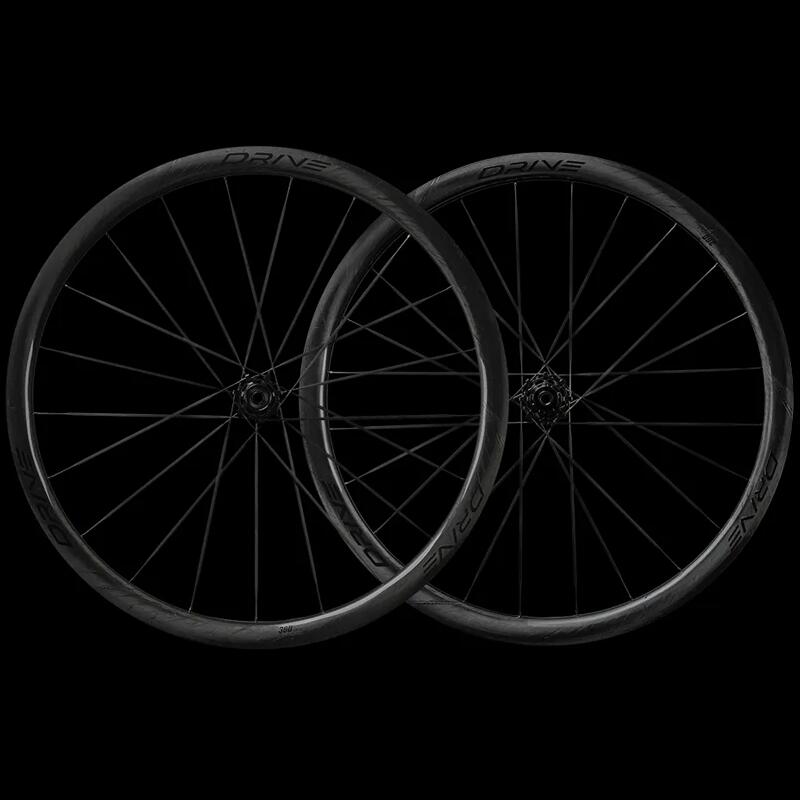 ELITEWHEELS（エリートホイール）DDRIVE II 36D (ドライブ2 36D) カーボンスポーク ディスクブレーキ ホイール前後セット ブラックデカール