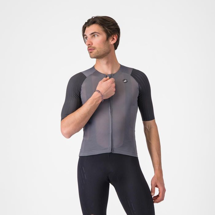 CASTELLI ( カステリ ) 4526008 AERO RACE 8S JERSEY エアロスピード競技8Sティーシャツ 021 SMOKY GRAY 2026年春夏真似形
