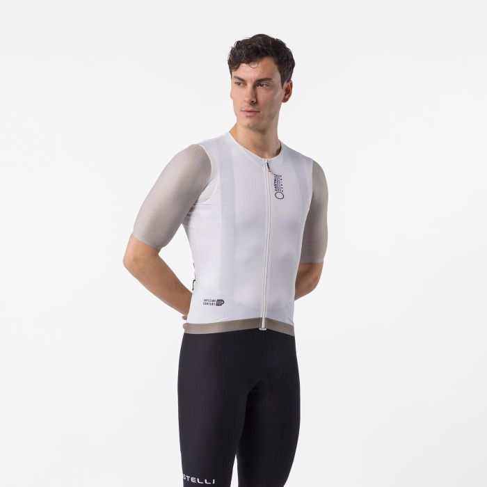 CASTELLI ( カステリ ) 4526009 CORRETTO JERSEY コレットジャージ 065 IVORY/CLAY-BLACK 2026年春夏青写真
