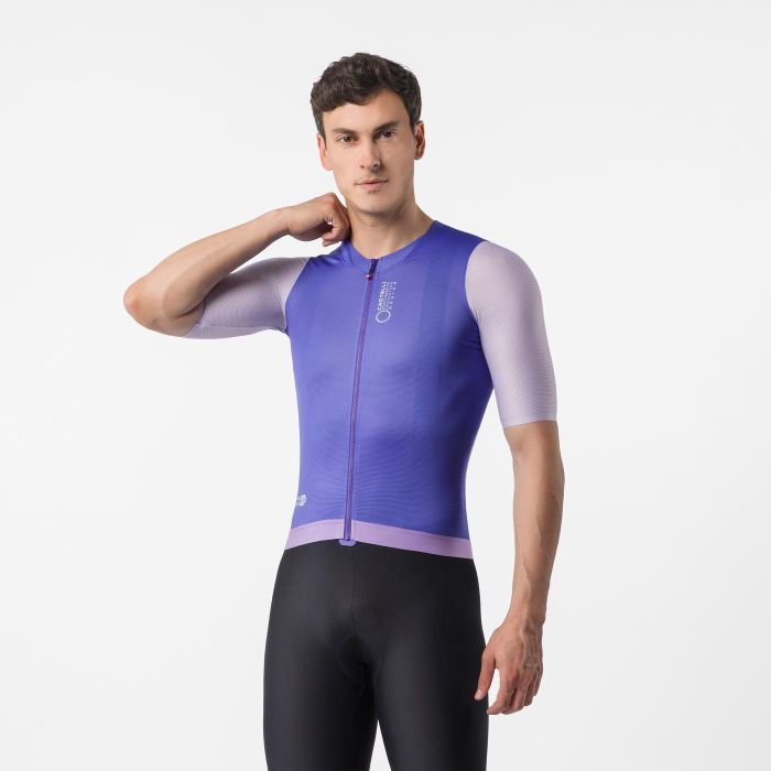 CASTELLI ( カステリ ) 4526009 CORRETTO JERSEY コレットジャージ 501 ULTRAVIOLET/PURPLE MIST-WHITE 2026年春夏青写真