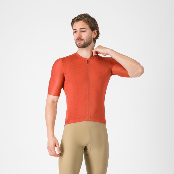 CASTELLI ( カステリ ) 4526011 ESPRESSO 2 JERSEY エスプレッソ2プルオーバー 655 PAPRIKA 2026年春夏青写真