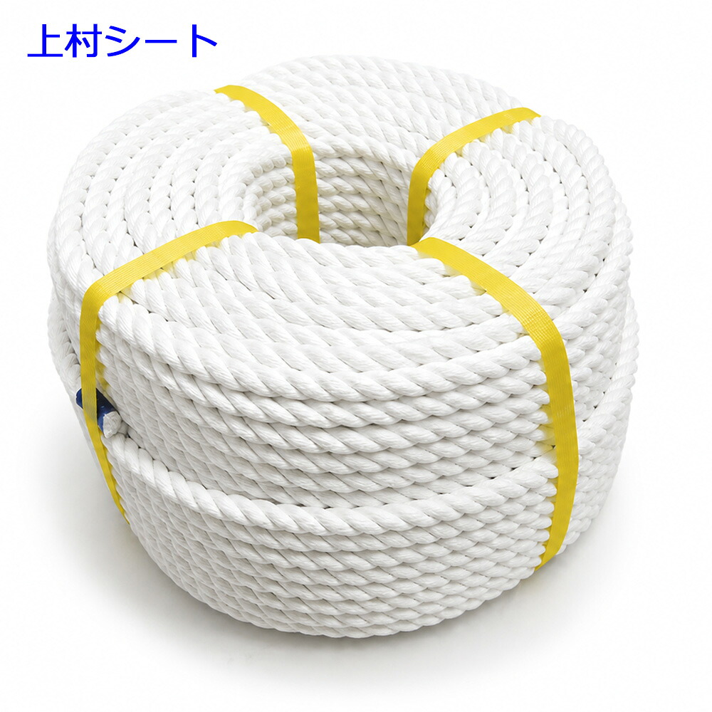 ポリエステルロープ スパンエステル 直径14mmx長さ200m|上村シート 店