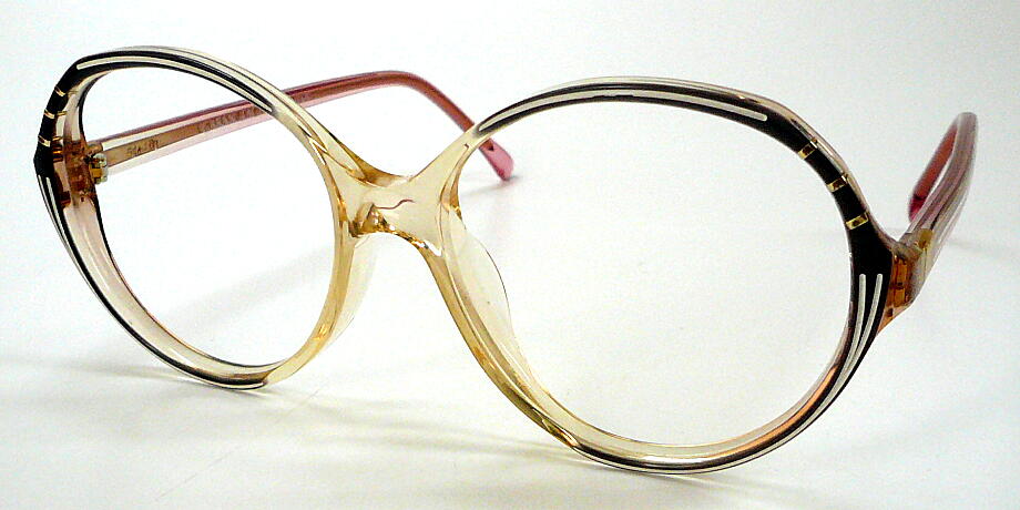ヴィンテージ 婦人セルメガネフレーム CARAN d' ACHE GENEVE 719-AI 52mm 昭和 レトロ モダン 現品限り｜メガネのウエムラ