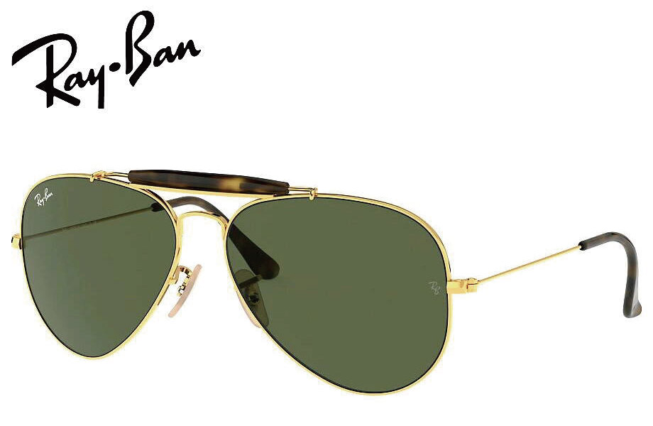 【レイバン定まり商いもの売りわたす店】【当店事あたらしい】RayBan 黒眼鏡 金属元素 OUTDOORSMAN2 アウトドアーズマン２ カリクロームイエロー RB3029-181-PLKAL ルビジウム3029-181-plkal