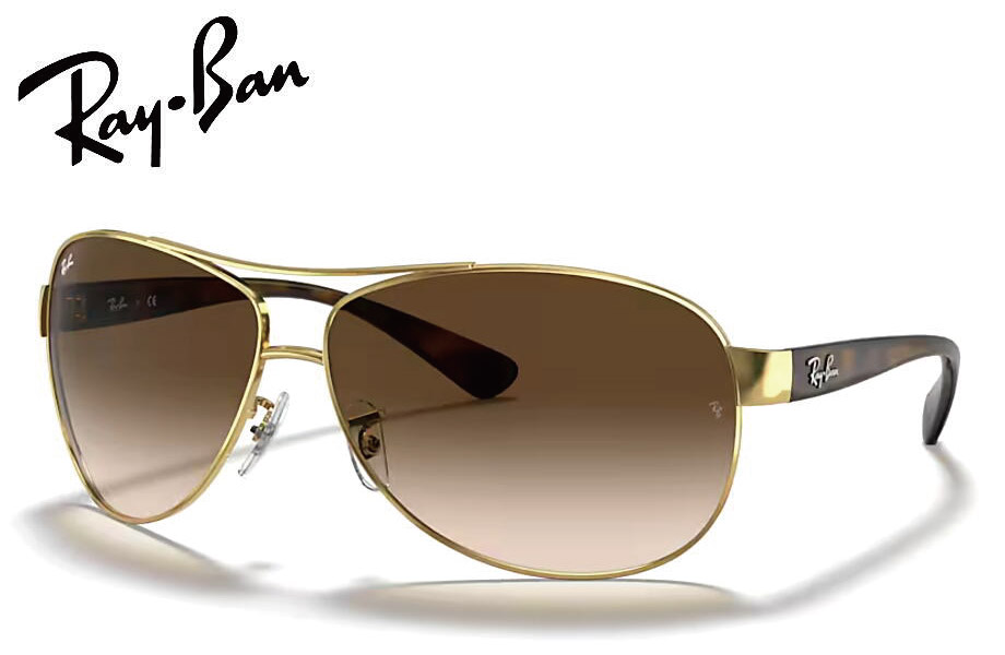 RayBan レイバン RB3386 001/13 67mm ゴールド/ブラウングラディエント
