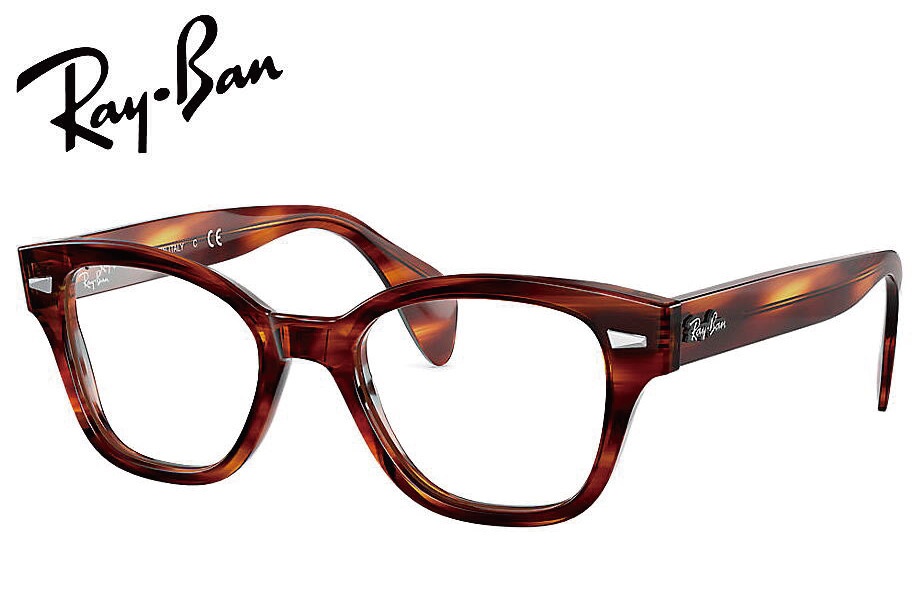 レイバン RayBan メガネフレーム RX0880 2144 49mm ストライプドハバナ【レイバン正規商品販売店】