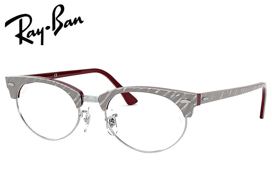 【レイバン正規商品販売店】 RayBan メガネ フレーム RX3946V 8050 ライトグレー 50ミリ/52ミリ CLUBMASTER OVAL クラブマスターオーバル 2020