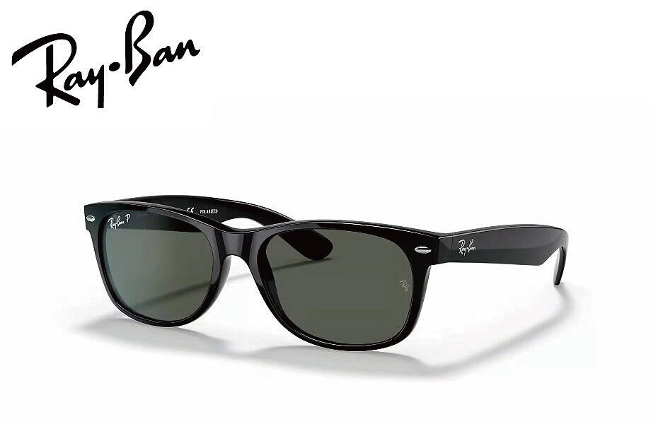 レイバン RayBan NEW WAYFARER RB2132F 901/58 55mm 58mm ブラック/グリーンクラシックG-15ポラライズド（偏光） 21,498円