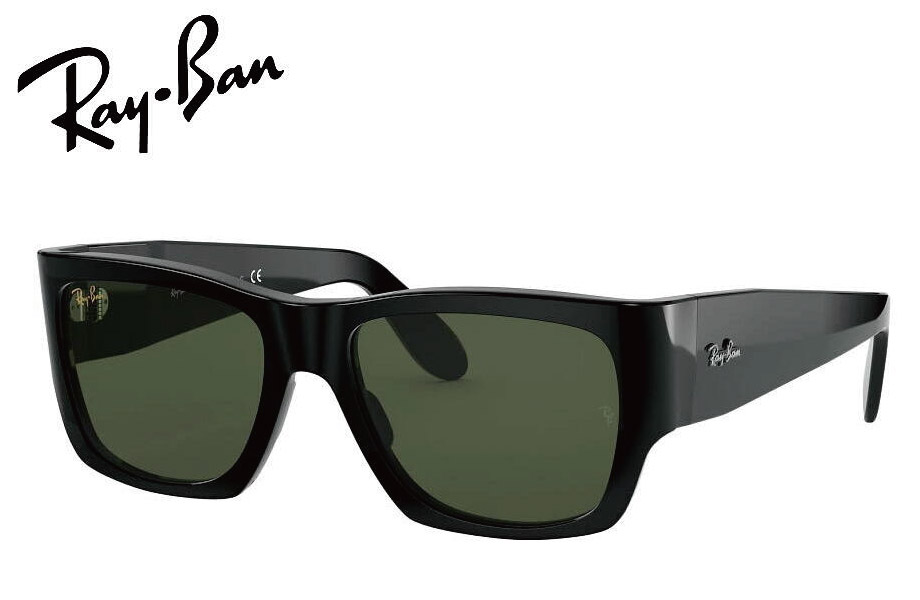 レイバン RayBan NOMAD RB2187 901/31 54mm シャイニーブラック/グリーンクラシックG-15｜メガネのウエムラ