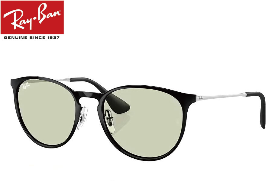 美品 Ray-Ban レイバン RB3539 192/8G ポリッシュグレー Ray-Ban 正規保証書(押印)付 レイバン ERIKA METAL RB3539 192