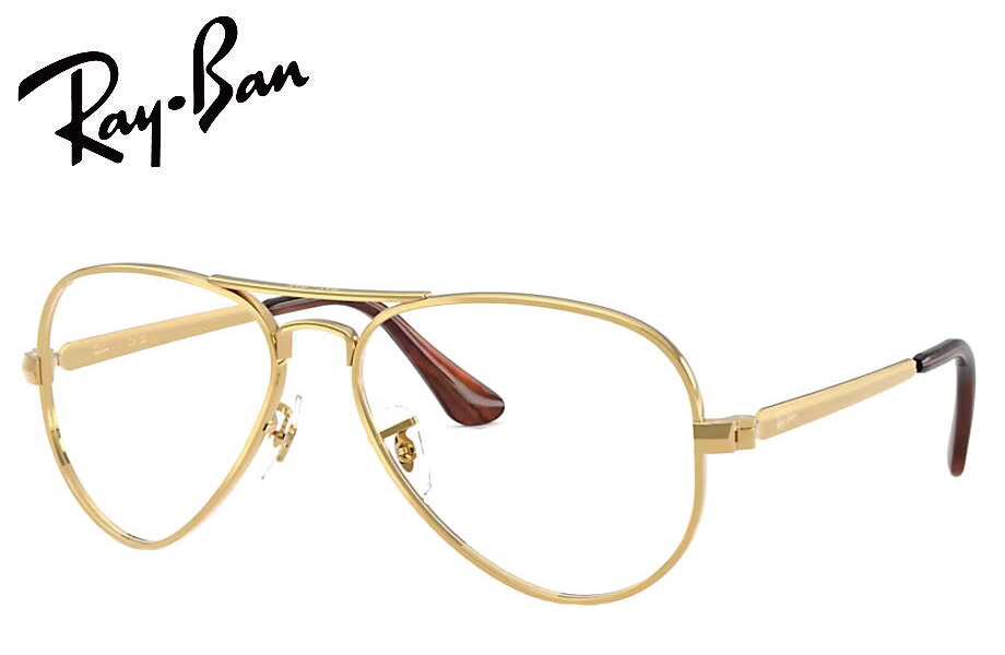 レイバン RayBan メガネフレーム RX3925V 2500 58mm ゴールド 正規商品販売店 RB3925V Aviator max｜メガネのウエムラ 15,777円