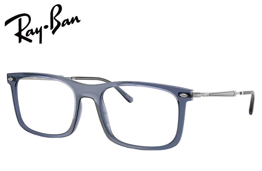 レイバン RayBan メガネフレーム RX7260F 8462 54mm トランスペアレントブルー 正規商品販売店 RB7260F