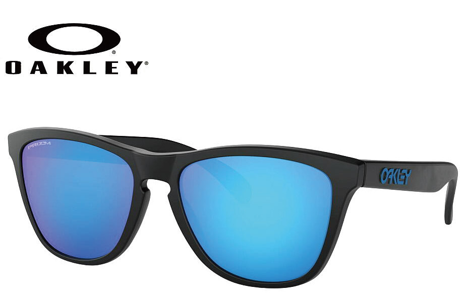 オークリー OAKLEY FROGSKINS(A) マットブラック/プリズムサファイヤ OO9245-6154　54mm サングラス