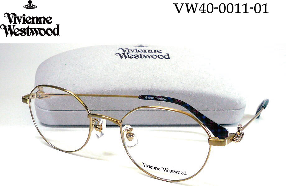 Vivienne Westwood ヴィヴィアン・ウェストウッド VW40-0011-01 48mm メガネフレーム vw40-0011-01 ブラッシュライトゴールド｜メガネのウエムラ