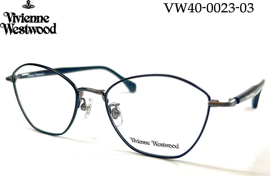 Vivienne Westwood ヴィヴィアン・ウェストウッド VW 40-0023-03 51mm メガネフレーム 40-0023 ガン/ブラック