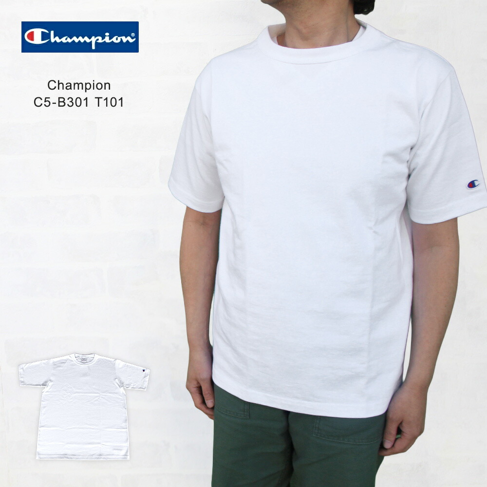 Champion チャンピオン C5-B301 T1011 ティーテンイレブン ショートスリーブ無地半袖クルーネックTシャツ