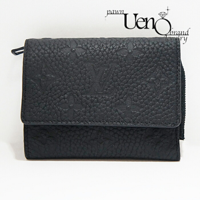 【中古】 LOUISVUITTON ルイ・ヴィトン トリヨンレザー ポルトフォイユ・パイロット （黒） M82556 【一六銀行】 【質ウエノ】