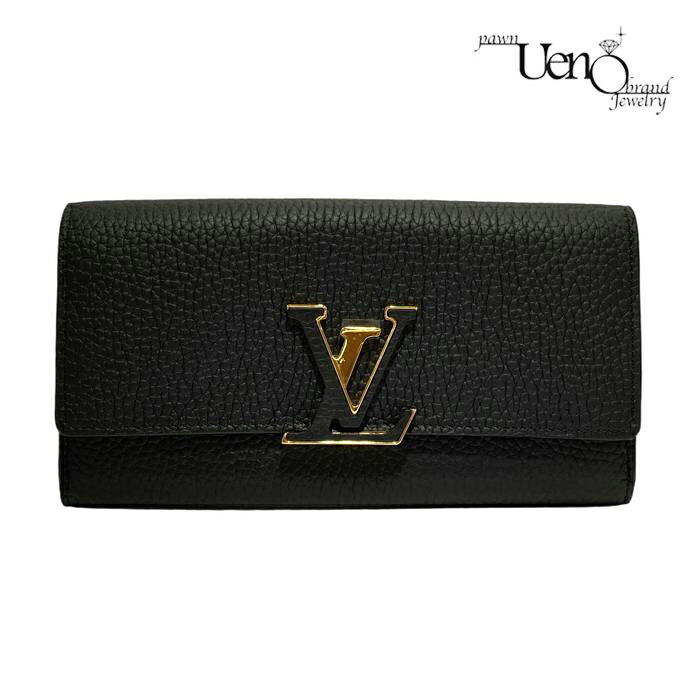 LOUIS VUITTON ルイ・ヴィトン トリヨンレザー(ノワール) ポルトフォイユ・カプシーヌ M61248【一六銀行】【質ウエノ】