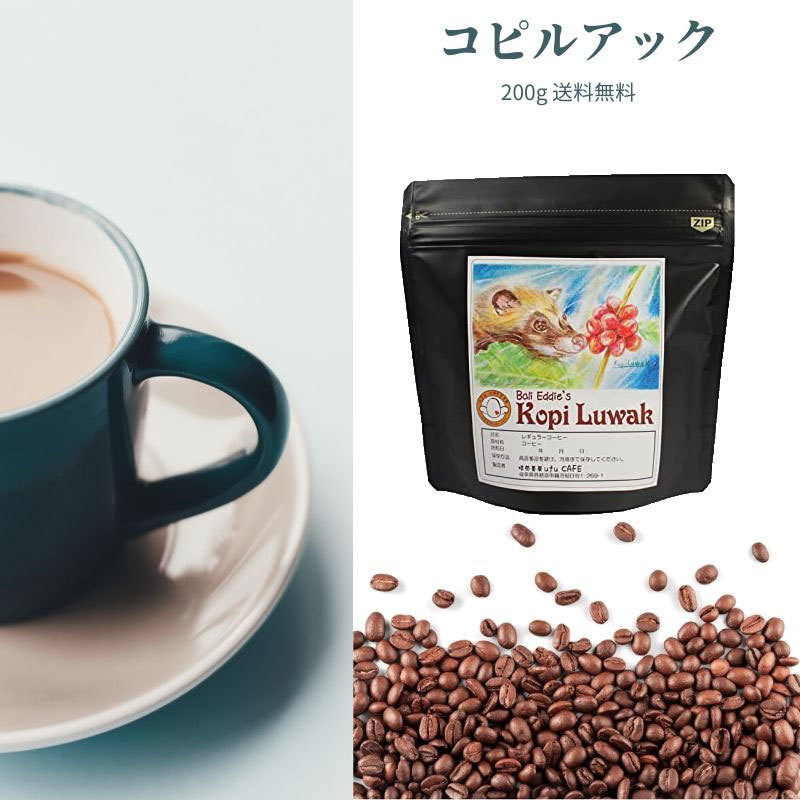 安いそれに目立つ ジャコウネココーヒー 0g 野生 コピルアク コピルアック シベットコーヒー コーヒー 珈琲豆 コーヒー豆 自家焙煎コーヒー ドリップコーヒー アイスコーヒー豆 珈琲 浅煎り 浅煎 高級 オススメ Ufu Coffee 安心の定価販売