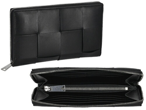 6万取引突破★UPS速達便利用┃BOTTEGA VENETA_二つ折り財布 BOTTEGA VENETA コンパクト財布 2つ折り カセット ブラック