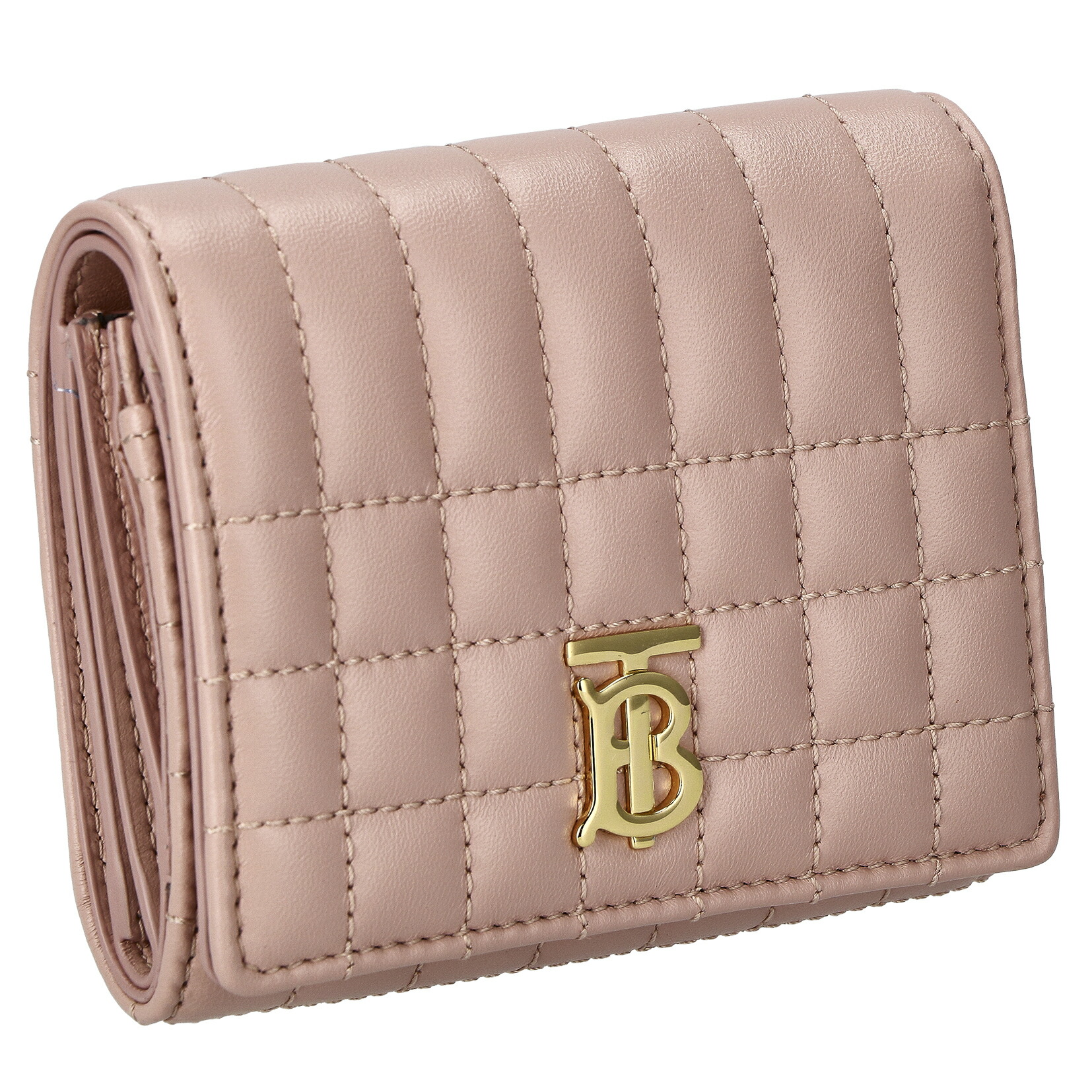 楽天市場】Burberry バーバリー Quilted Leather Lola Tri-Fold Wallet