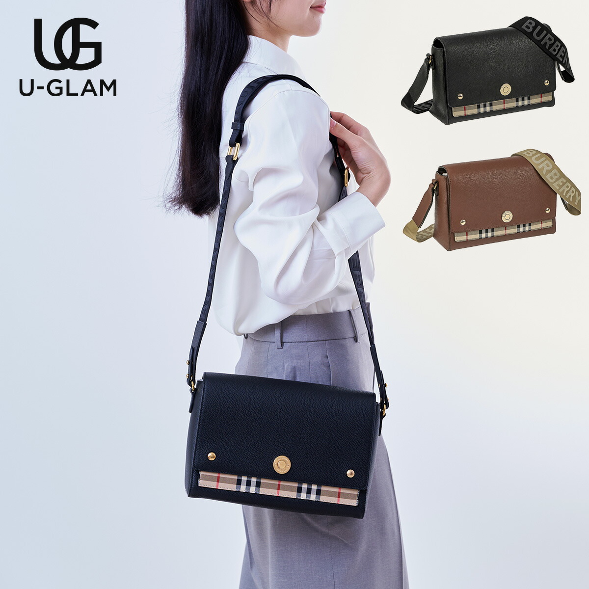 BURBERRY バーバリー バッグ ショルダーバッグ 8021110 レディース MD NOTE VVC ノートバッグ｜U-GLAM（ユーグラム）