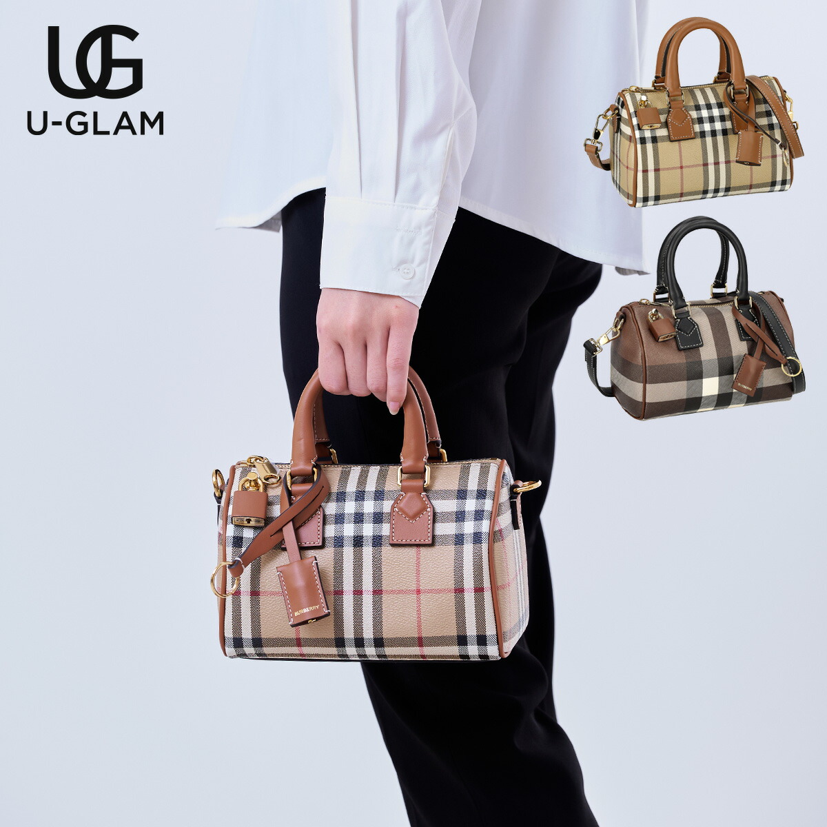 美品 バーバリー Burberry ワンショルダーバッグ ベージュ×ブラック 楽天市場】バーバリー ワンショルダーバッグ バッグ レディース