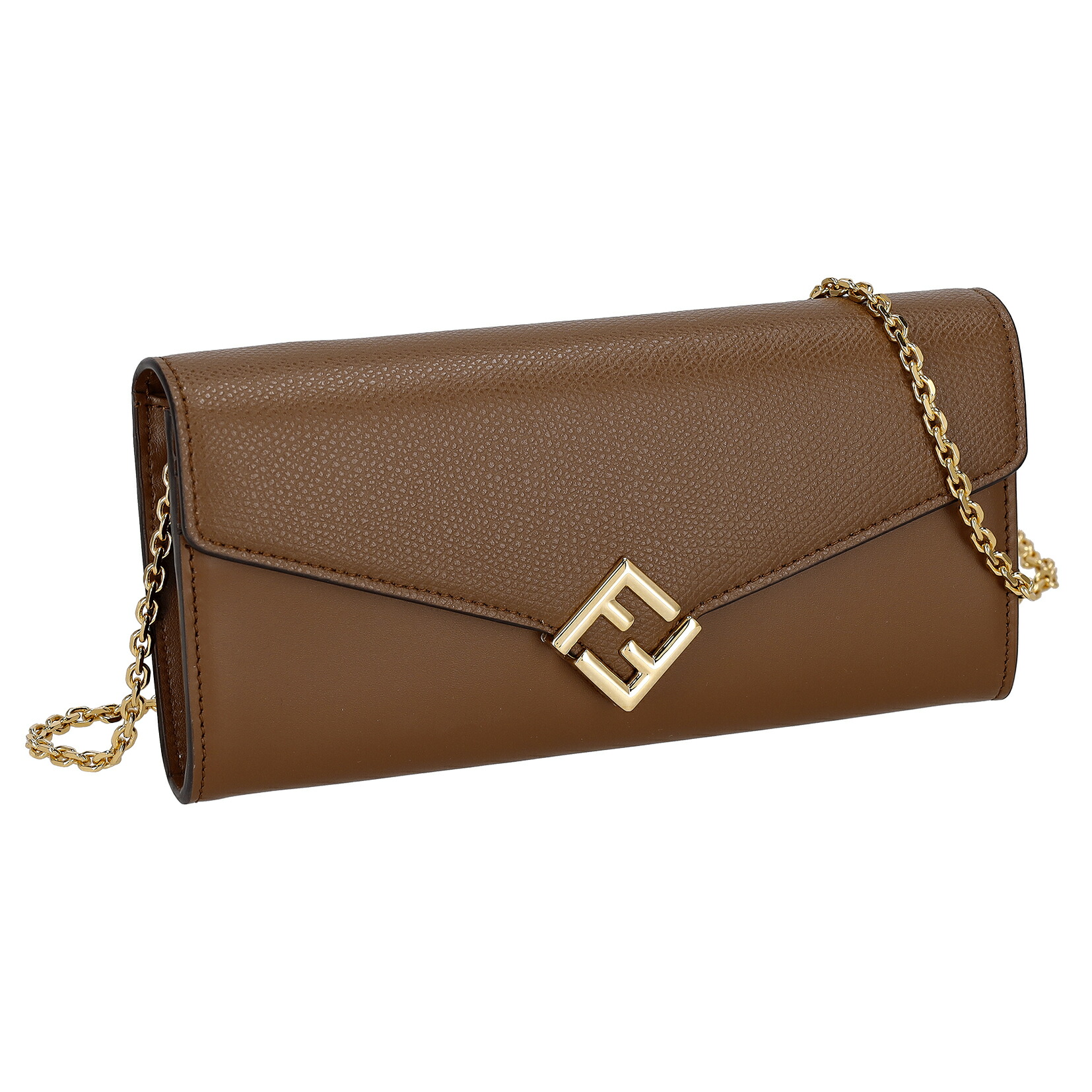 FENDI 長財布 ブラウン/ダークグレー フェンディ/長財布/ズッカ柄/エフイズフェンディ/ブラウン