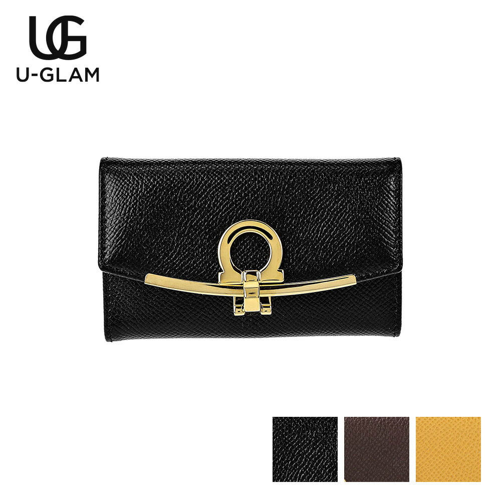【美品】Ferragamo フェラガモ　型押し　ヴァラリボンキーケース　黒 三越伊勢丹 | FERRAGAMO/フェラガモ_Women通販 | キーケース