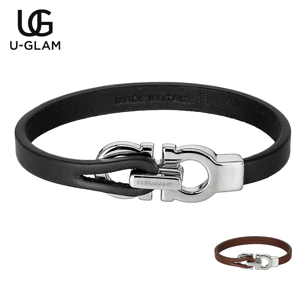 楽天市場】フェラガモ FERRAGAMO ブレスレット ブラック メンズ 770141