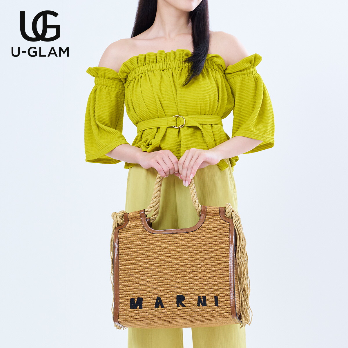 MARNI マルニ バーチカルバッグ ラフィア ロープ ラージ 楽天市場】【定価127,600円(税込)】MARNI -マルニ- ラフィアの