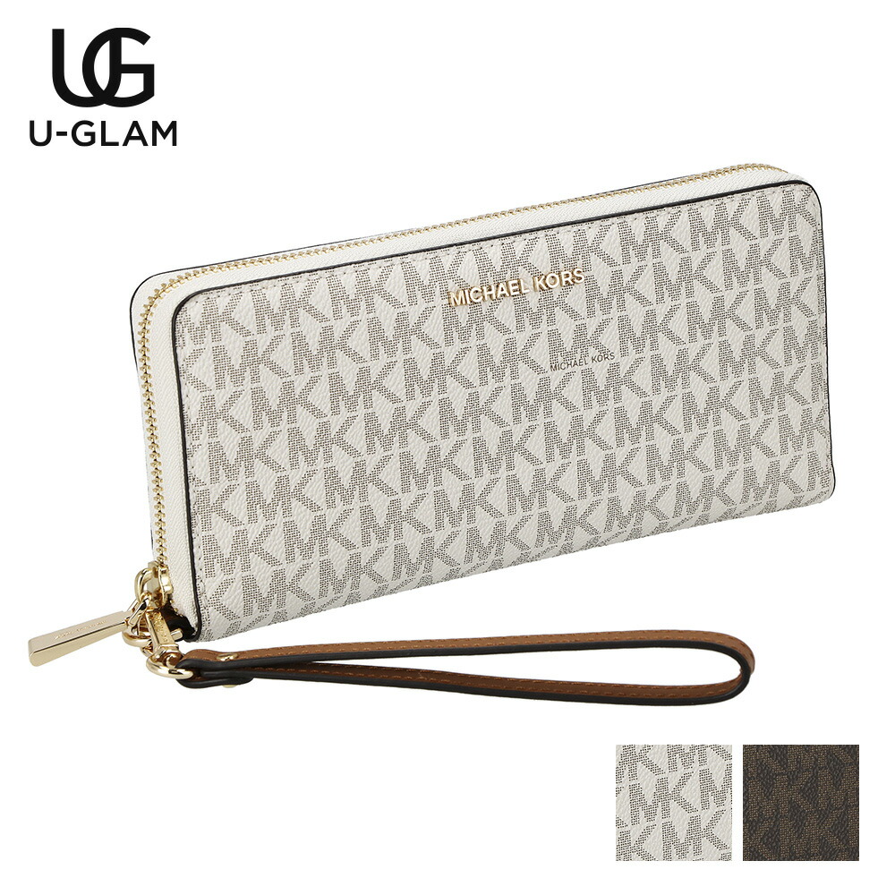 ★マラソン限定！ポイント最大10倍★MICHAEL KORS マイケルコース 財布 長財布　ラウンドファスナー 32F1GJ6E7B レディース JET SET｜U-GLAM（ユーグラム）