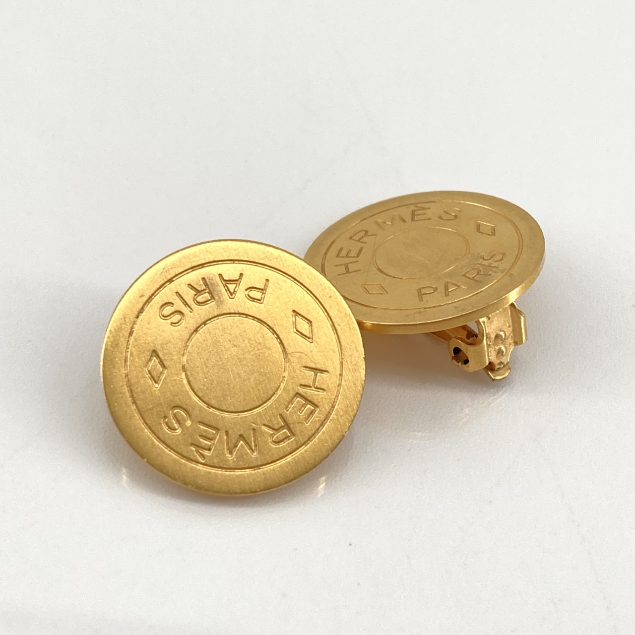 【中古】 HERMES（エルメス） セリエ ラウンド型 GP イヤリング ゴールド｜U-GLAM（ユーグラム）
