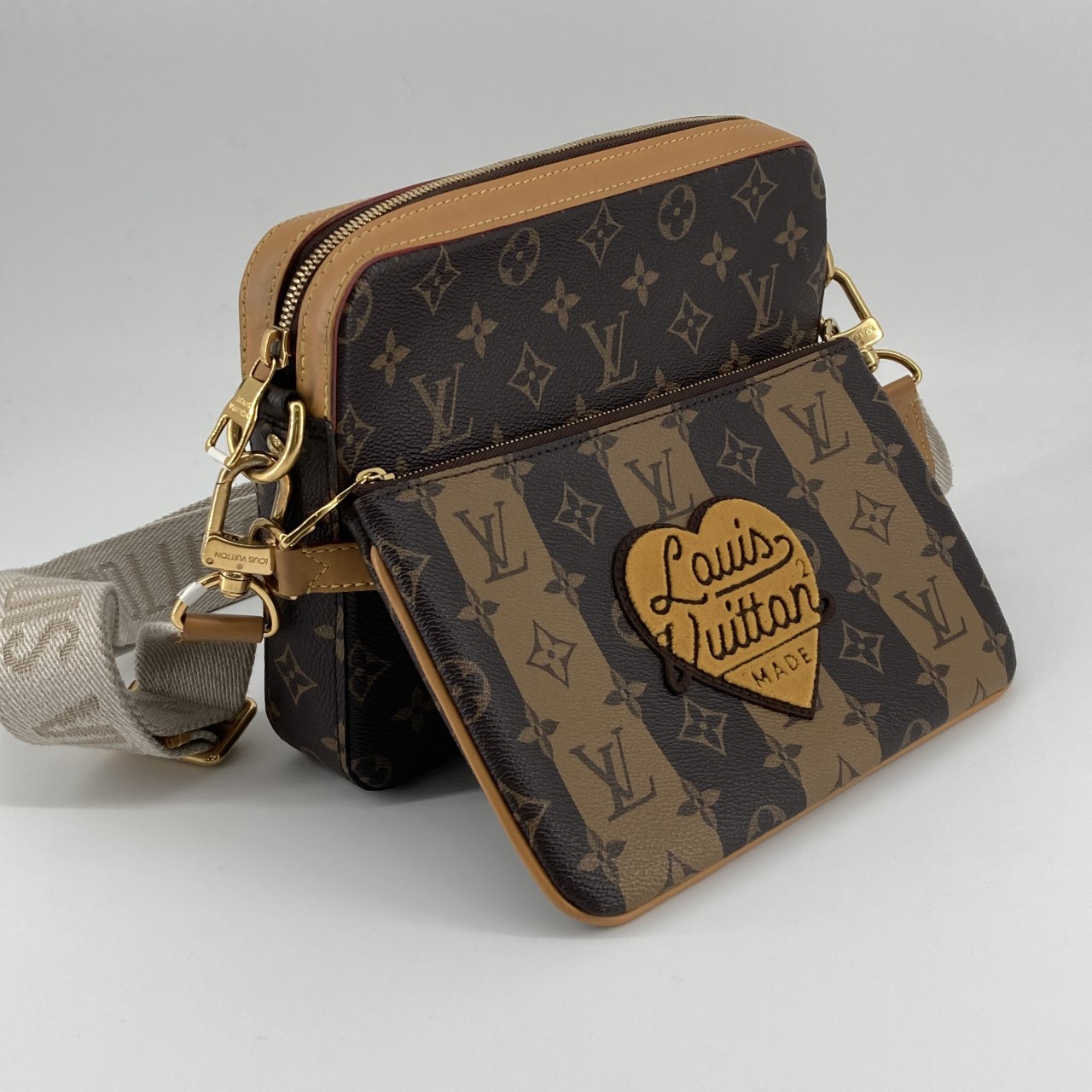 【中古】 LOUIS VUITTON（ルイ・ヴィトン） トリオ・メッセンジャー M45965 ショルダーバッグ ブラウン｜U-GLAM（ユーグラム）