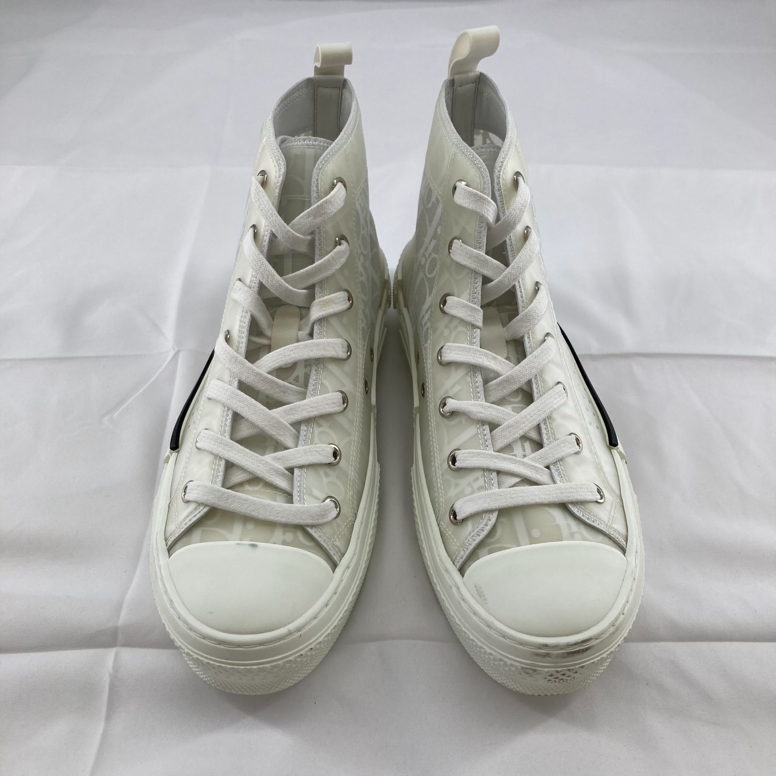【中古】Christian Dior(クリスチャン・ディオール）B23 ハイカットスニーカー ＃40 ホワイト｜U-GLAM（ユーグラム）