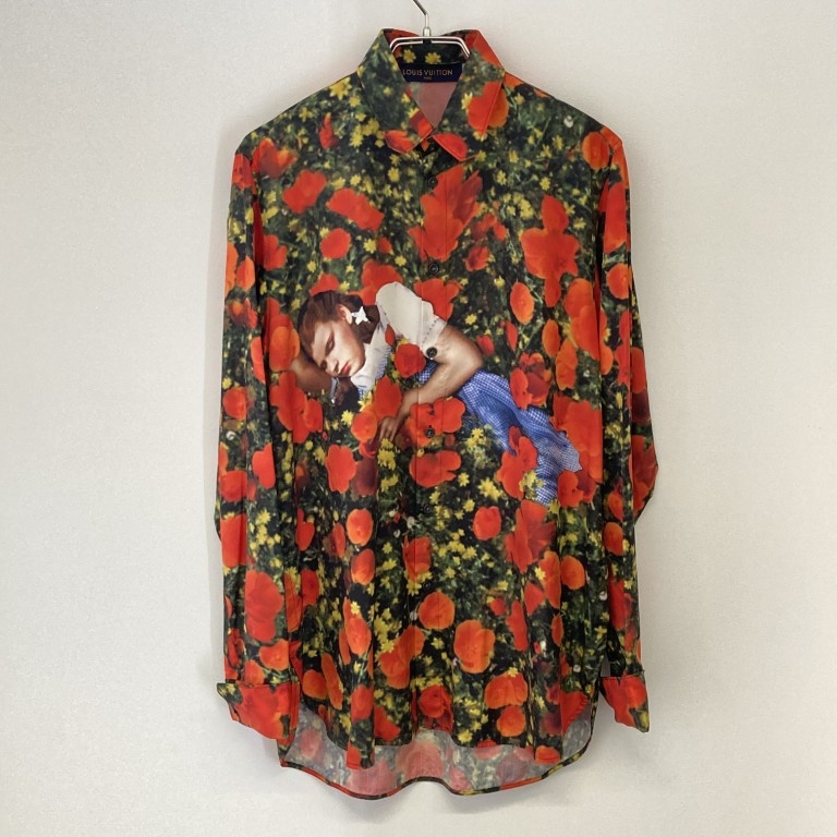 【8%OFFクーポン配布中】【中古】LOUIS VUITTON(ルイ・ヴィトン) オズの魔法使い シルク RM191 LTY HGS66W 長袖Tシャツ レッド|U-GLAM(ユーグラム)