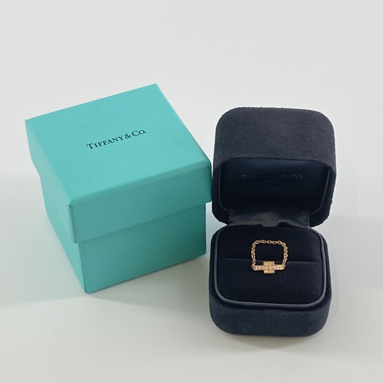 【8%OFFクーポン配布中】【中古】TIFFANY&Co.（ティファニー）　Tトゥー　Au750　ダイヤモンド付　チェーン　＃11.5号　リング・指輪　0.81g｜U-GLAM（ユーグラム） 72,930円