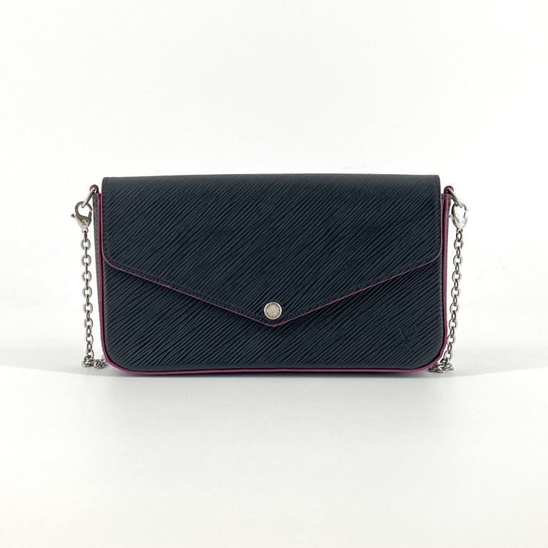 【中古】LOUIS VUITTON(ルイ・ヴィトン) ポシェット フェリシー M64579 ショルダーバッグ ブラック×レッド|U-GLAM(ユーグラム)