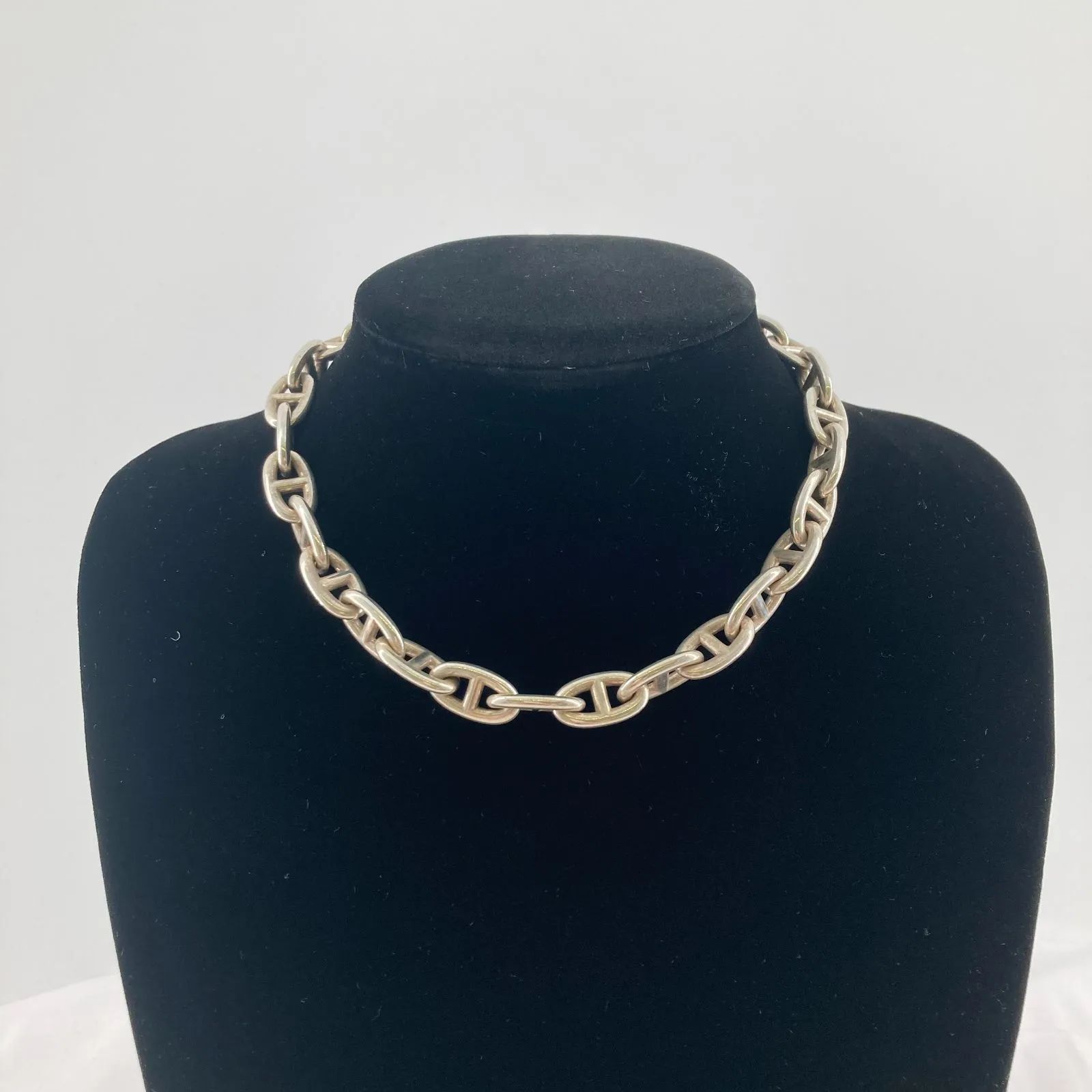 【中古】HERMES(エルメス) シェーヌダンクルGM ネックレス 29コマ Ag925 130.0g シルバー|U-GLAM(ユーグラム)