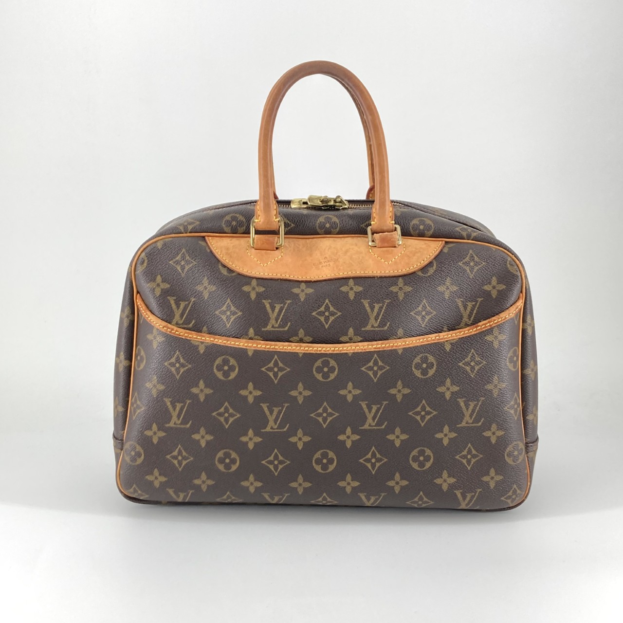 【中古】LOUIS VUITTON（ルイ・ヴィトン） ドーヴィル M47270 ハンドバッグ ブラウン｜U-GLAM（ユーグラム）