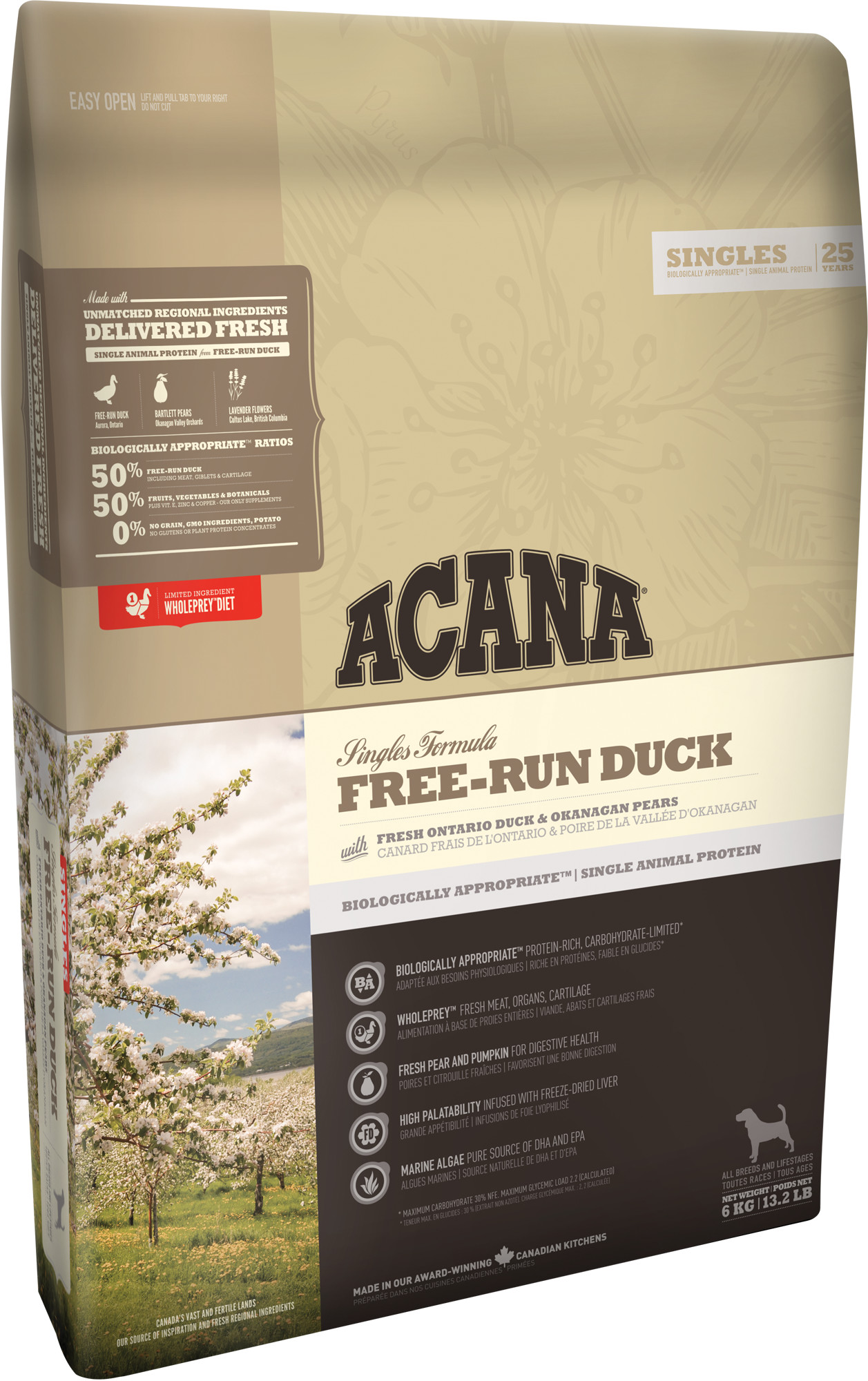 アカナ acana シングルス フリーランダック 11.4kg 正規品 ドッグフード 15,939円