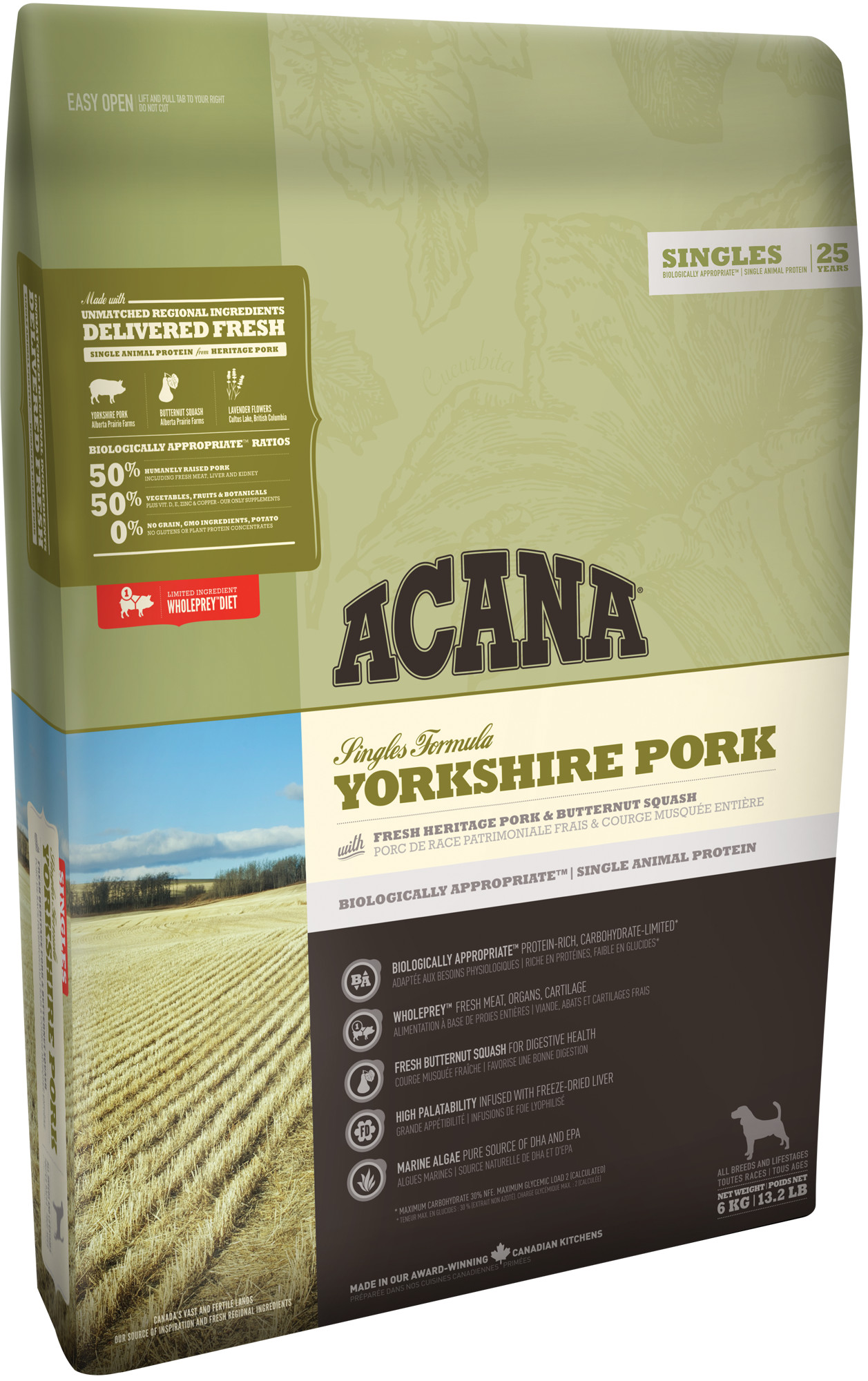 アカナ acana シングルス ヨークシャーポーク 11.4kg 正規品 ドッグフード