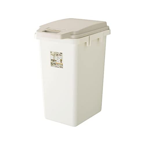 リス ゴミ箱 ワンハンドパッキンペール ベージュ 70L H＆H 日本製 70JS