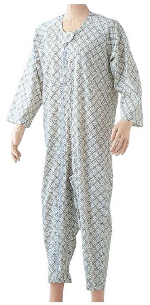 幸和製作所 UW01 テイコブエコノミー上下続き服 花柄パープル S