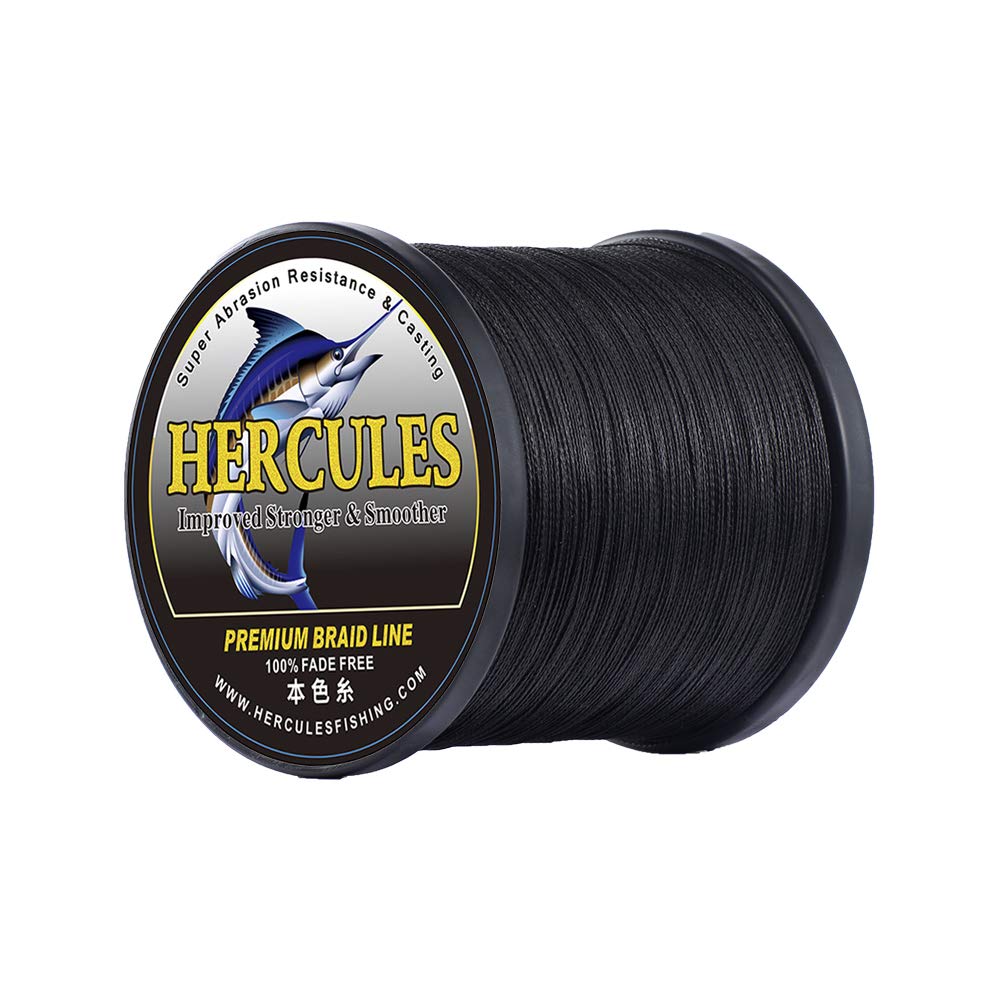 ヘラクレス(HERCULES) peライン 色落ちしない 4本編み 釣り ライン 遠投 PE 釣り糸 高強度 PE釣糸 高感度 釣り用 ライン 柔軟性 伸びない pe 糸 投げ釣り 海釣り 船釣り アジング エギング 汎用性 道糸 劣化しにくい 高耐久性 柔らかい 釣糸 1000m 12号 (45.4kg/100lb 0.55mm