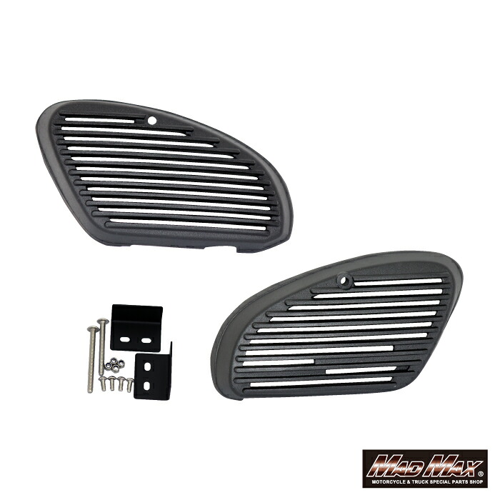 【送料無料】★マッドマックス★ ホンダ リトルカブ / スーパーカブ50/70/80 STD・DX 用 アルフィンカバー 左右セット ブラック塗装 サイドカバー (MM19-H010-02) MADMAX HONDA|UJ-FACTORY